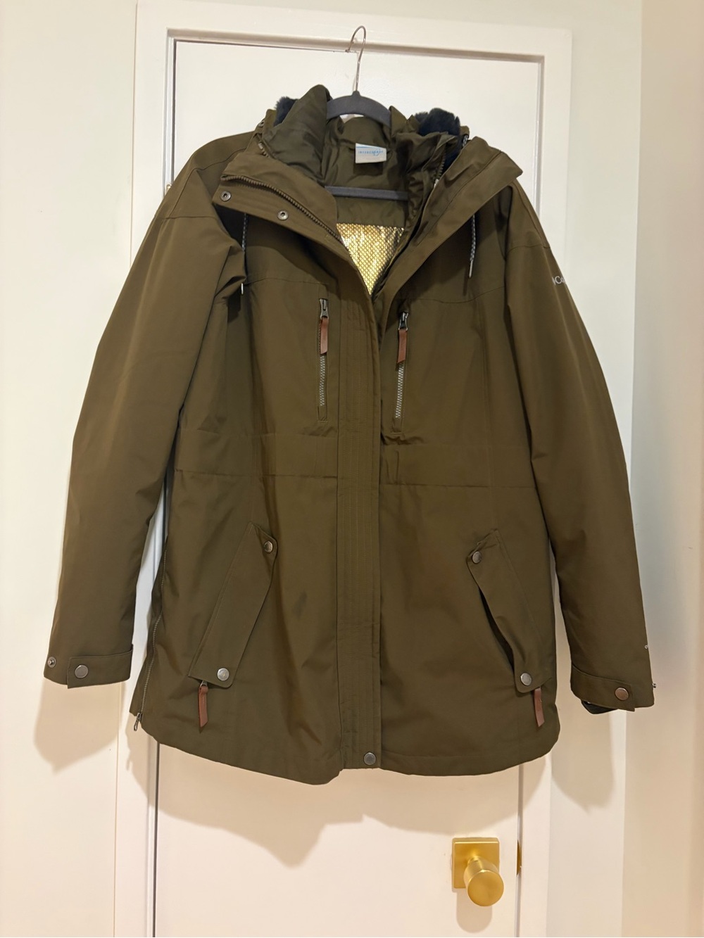 Columbia Down Olive Green Winter Jacket